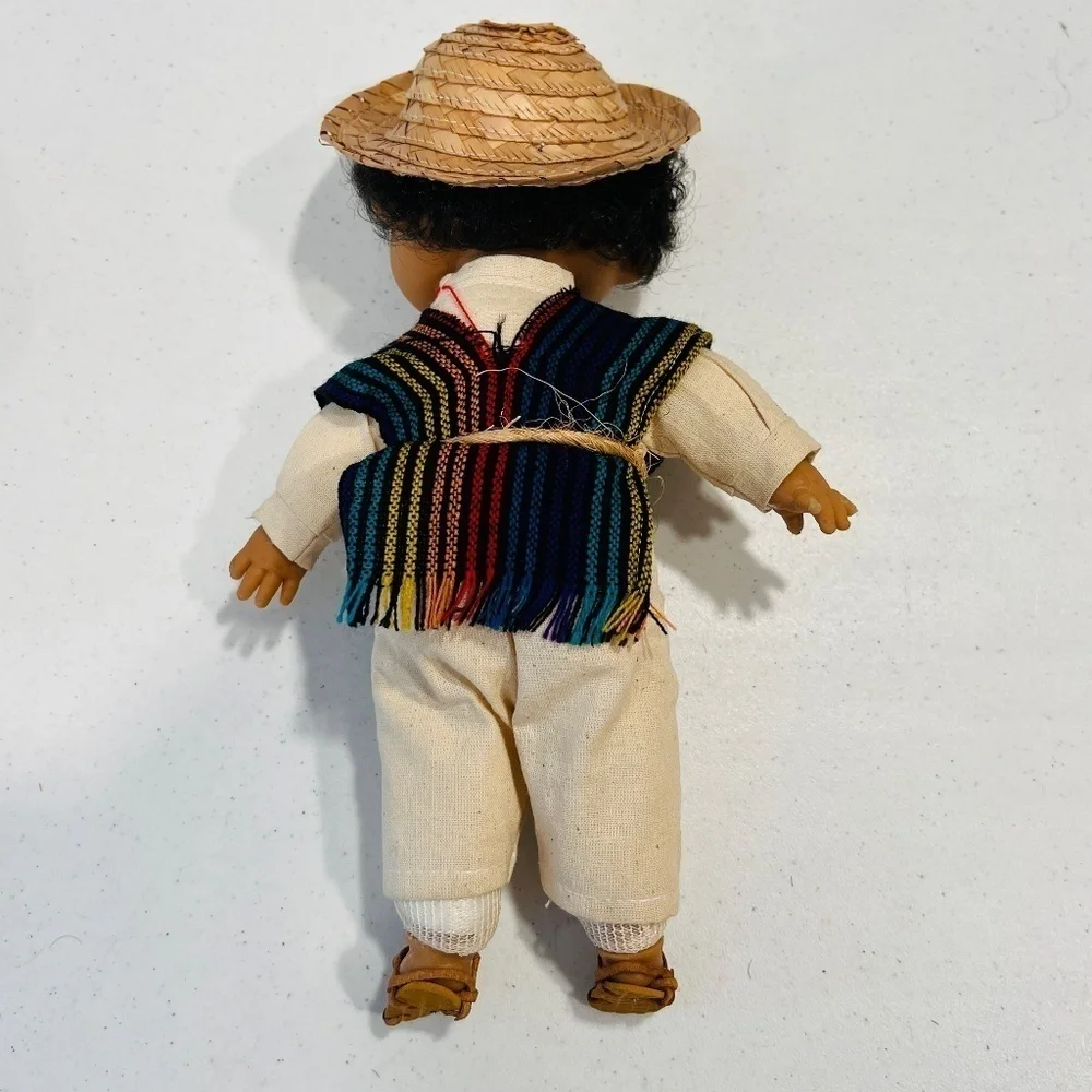 Vintage Mexican Latino Gum Drop Dolls Set Of 2 Boy And Girl - Picture 4 of 8